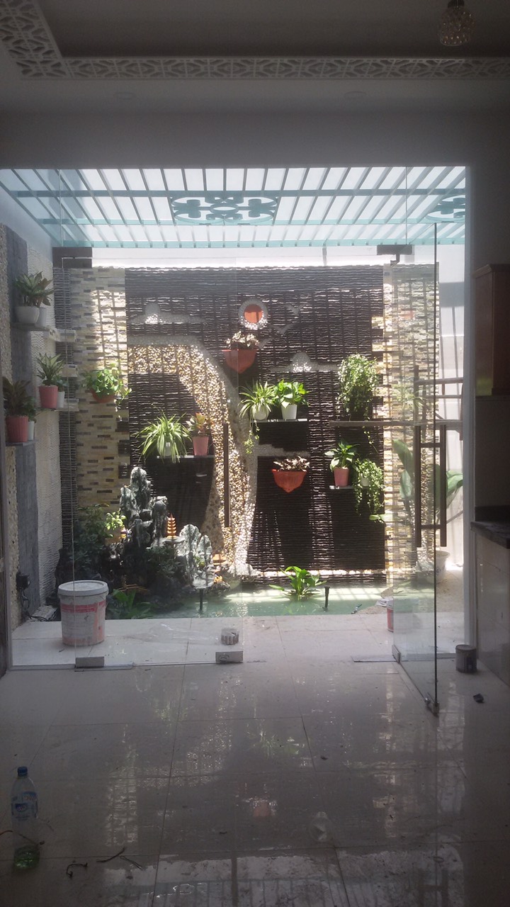 Cửa bản lề sàn kính cường lực